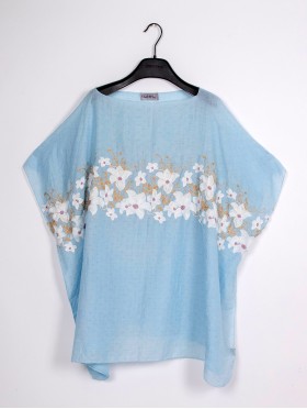 Floral Embroidery Breathable Top